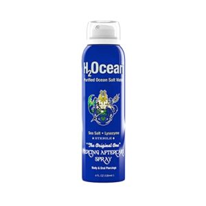 H2Ocean Patented Piercing Aftercare Spray Sea Salt Saline 4oz