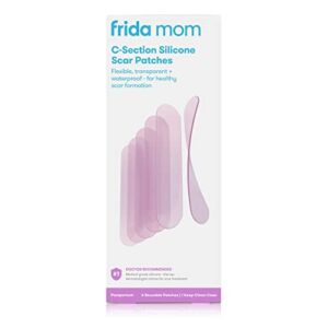 Frida Mom C-Section Silicone Scar Patches | Reusable Medical Grade Silicone Scar Treatment | Great for Keloid Scars | 6 8