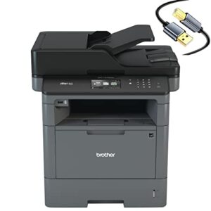 Brother MFC-L5705DWB All-in-One Wireless Monochrome Laser Printer for Office - Print Copy Scan Fax - 42 ppm, 3.7