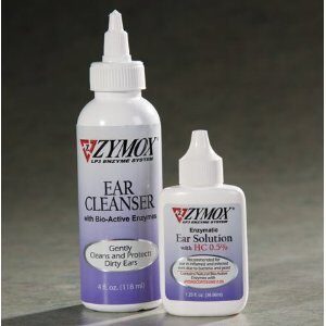 Pet King Brands Zymox Solution for Ear Infections 1.25 oz. and Cleaner Set