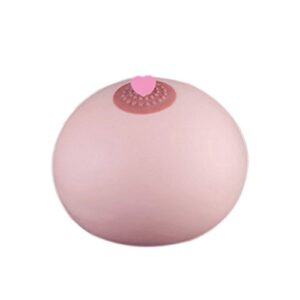 Abaodam Soft Rubber Breast Boob Funny Water Ball Toys April Fool' s Day Party Accessory for Stress Relief 9. 5cm