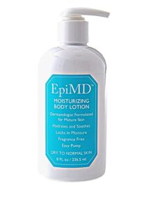 EpiMD Moisturizing Body Lotion | Dermatologist-Created | Comforts and Softens | Dry, Aging, Cracking, Fragile Skin | Gentle Body and Face Skincare