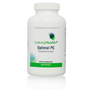 Seeking Health | Optimal PC Supplement | 100 Softgels of 800 mcg Blended Phospholipid Complex | Made from Non-GMO Sunflower Lecithin | Phospholipid Supplement