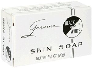 Black & White Skin Soap Bar 3.5 oz (Pack of 10)