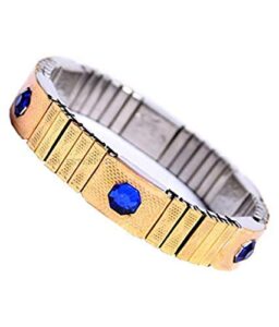 rudradivine Blood Pressure Control Magnetic Bracelet Bp Monitor Bracelet (Golden) for Men Women and Teens with 100% Original Magnet