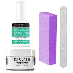 Karlash Nail Repair Kit for Broken Cracked Split Nails. Emergency Easy Quick Fix (Crystal Clear)