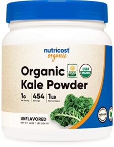 Nutricost Organic Kale Powder 1LB - All Natural, Non-GMO, Gluten Free, Certified USDA Organic Kale