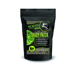 Pure Whitetail | Shady Patch | 5 LB Bag | Select Seed Blends | Annual All Season Deer Attractant | No Till Deer Food Plot Mix | White Clover Winfred Forage Brassica Rye Grass Rape Seeds