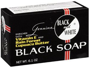 Black and White Black Soap, 6.1 oz (Pack of 5)