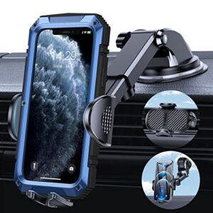 TORRAS Cell Phone Holder for Car [Thick Case & Heavy Phone Friendly] 3 in 1 Car Phone Holder Mount Dashboard Air Vent Windshield Compatible with iPhone 14 13 12 11 Pro Max Samsung Galaxy Note Ultra