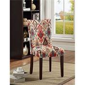 HomePop Parsons Upholstered Accent Dining Chair, Set of 2, Sienna