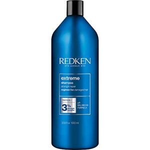 Redken Extreme Shampoo | Anti-Breakage & Repair for Damaged Hair | Infused With Proteins | 33.8 Fl Oz
