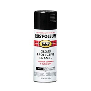 Rust-Oleum 7779830 Stops Rust Spray Paint, 12-Ounce, Gloss Black