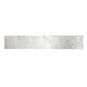 Fauceture KVPB30MBS Templeton 30 in. Carrara Marble Vanity Top Backsplash, Carrara White