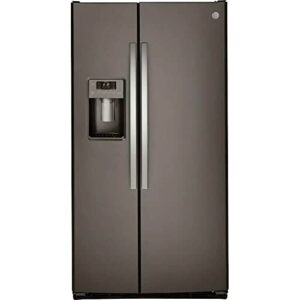 GE GSS25GMPES 25.3 Cu. Ft. Slate Side-by-Side Refrigerator w/Ice Maker