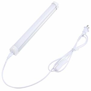 12inch 1200 LM LED Under Cabinet Light , T8 Integrated Tube Light Fixture for Utility Shop Light , Ceiling Lighting with ON/Off Switch (Warm White 3000-3500K)