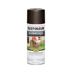 Rust-Oleum 7218830 Stops Rust Hammered Spray Paint, 12 Oz, Dark Bronze, 12 Ounce (Pack of 1), 12 Fl Oz