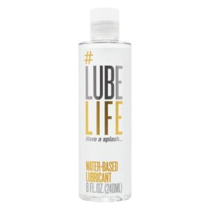#LubeLife Water-Based Personal Lubricant, Lube for Men, Women and Couples, Non-Staining, 8 Fl Oz