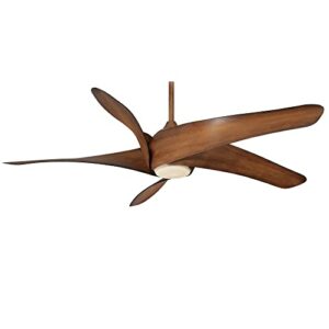 Minka-Aire F905L-DK Artemis XL5 62 Inch Ceiling Fan with LED Light and DC Motor in Distressed Koa Finish