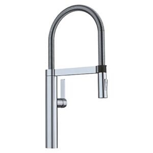 BLANCO, Satin Nickel 441332 CULINA Semi-Pro Kitchen Faucet with Magnetic Handspray, 2.2 GPM