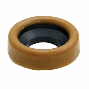 EASTMAN 40145 Jumbo Wax Ring with Flange EASX1, 3 inch or 4 inch, Yellow