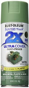 Rust-Oleum 249071 Painter's Touch 2X Ultra Cover, 12 Ounce (Pack of 1), Satin Moss Green
