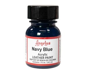 Angelus Acrylic Leather Paint Navy Blue 1oz