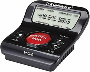 CPR V5000 Call Blocker for Landline Phones – Stop All Unwanted Calls at a Touch of a Button - Join Over 1 Million Satisfied Customers
