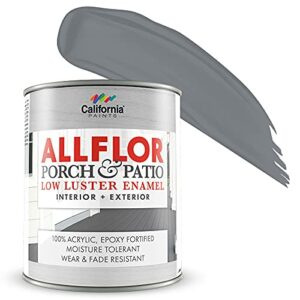 ALLFLOR California Paints Porch, Patio, Floor Paint (Deck Gray) (1 Quart)
