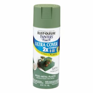 Rust-Oleum Painter's Touch Ultra Cover Satin Moss Green Spray Paint 12 oz.