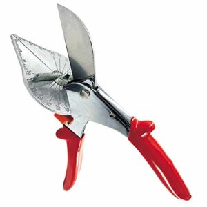 MIFUSE Miter Shears 53103 Quarter Round Cutting Tool with 45 to 135 Degree Adjustable Angle Block for Accurate Angle Cutting of Plastic, Rubber,Wood,Decorative Moldings,PVC,Tile Edges,Trim