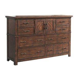 Picket House Furnishings Dex Dresser Rustic/Walnut/Poplar Wood/MDF/Poplar Solid Wood