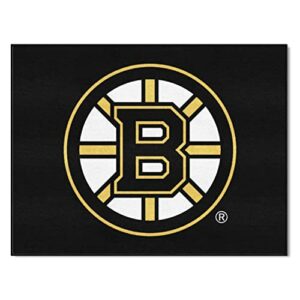 FANMATS 10492 Boston Bruins All-Star Rug - 34 in. x 42.5 in. Sports Fan Area Rug, Home Decor Rug and Tailgating Mat