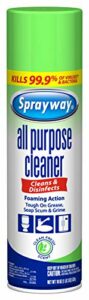 Sprayway SW5002R All Purpose Disinfectant Cleaner, Foaming Action, 19 Ounce