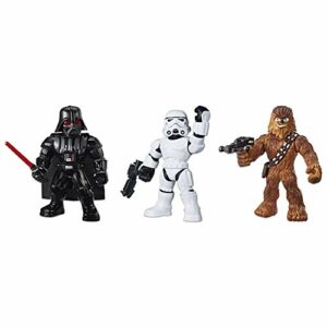 Star Wars Galactic Heroes Mega Mighties 3-Pack -- Stormtrooper, Darth Vader, and Chewbacca 10-Inch Action Figures, Kids Ages 3 and Up (Amazon Exclusive)