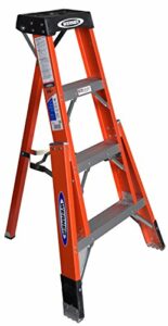 Werner FTP6204 300-Pound Duty Rating Fiberglass Tripod Ladder, 4-Foot