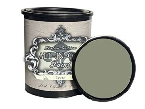 ALL-IN-ONE Paint by Heirloom Traditions, Crete (Olive Green), 32 Fl Oz Quart