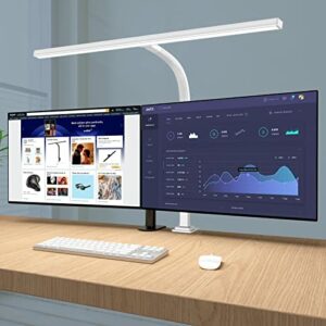EppieBasic LED Desk Lamp, 24W Architect Clamp Task Table Lamp, Office Desk Lamp Super Bright Extra Wide Area Drafting Work Light,6 Color Modes and Stepless Dimming for Workbench, Reading, Monitor