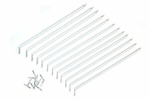 ClosetMaid 21775 12-Inch Support Brackets for Wire Shelving, White,12-pack