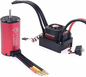 Waterproof Brushless Motor and Esc Combo,6S 150A Waterproof ESC + 4076 2000KV Brushless Motor for 1/8 RC Car