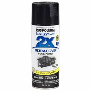 Rust-Oleum 249122 Painter's Touch 2X Ultra Cover, 12 Ounce (Pack of 1), Gloss Black