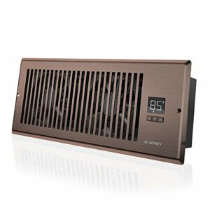AC Infinity AIRTAP T4, Quiet Register Booster Fan with Thermostat Control. Heating Cooling AC Vent. Fits 4” x 12” Register Holes.