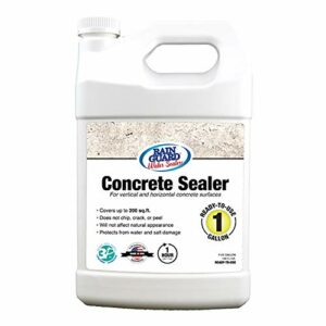 Rain Guard Water Sealers - Concrete Sealer - Penetrating Water Repellent Protection for All Porous Concrete Surfaces - Water-Based Silane/Siloxane Sealant - Natural Finish - Ready to Use - 1 Gallon