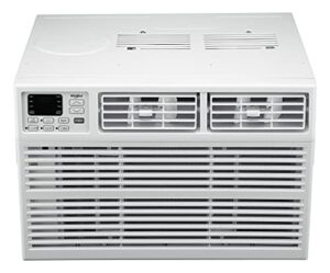 Whirlpool White Energy Star 12,000 BTU 115V Window-Mounted Air Conditioner with Remote Control | AC for Rooms up to 550 Sq.Ft | LCD Display | Auto-Restart | 24H Timer WHAW121BW, 12000