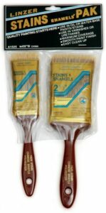 Linzer A-1525 Stain Brush Set, 2 Pieces