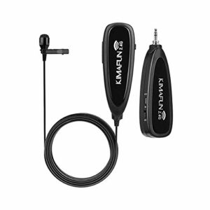 Wireless Microphone System,KIMAFUN 2.4G Wireless Lavalier Microphone with Lavalier Lapel Mics,Wireless Transmitter & Receiver forIdeal for Teaching, Preaching and Public Speaking Applications,G130