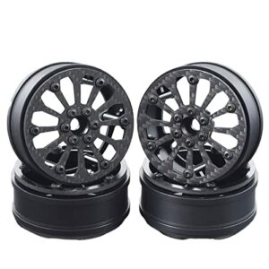 RC 64x30mm Carbon Fiber Wheels Rim 4Pcs for RC Competition Crawler MOA RC4WD Bully 2 XR10 RS10 Motor On Axle 2.2 Tires