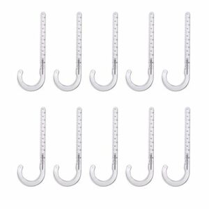 Highcraft PXJHNG012-10 PEX Support J-Hook Hanger with Nails for 1/2 in. Pipe, Rope, Cable Hard Plastic (10 Pack), White