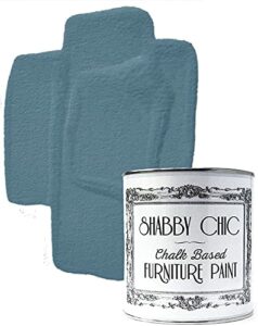 Shabby Chic Chalked Furniture Paint: Luxurious Chalk Finish Furniture and Craft Paint for Home Decor, DIY Projects, Wood Furniture - Interior Paints with Rustic Matte Finish - 8.5oz - Cottage Blue