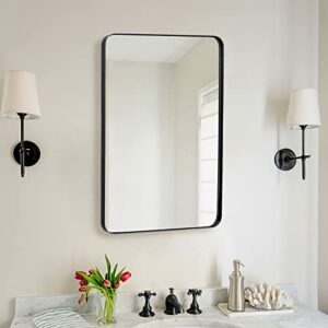 ANDY STAR Wall Mirror for Bathroom, Mirror for Wall with Black Metal Frame 22